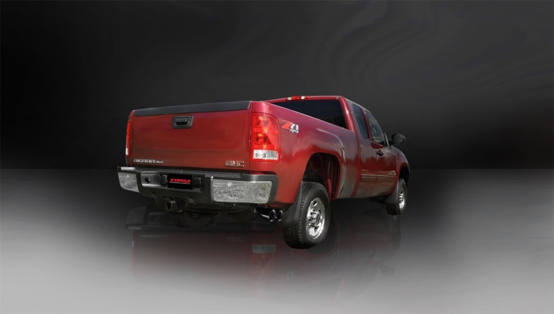 Chevrolet Silverado 2500 Performance Exhaust - CORSA Performance - Sport Cat-Back - Black - `11-`12